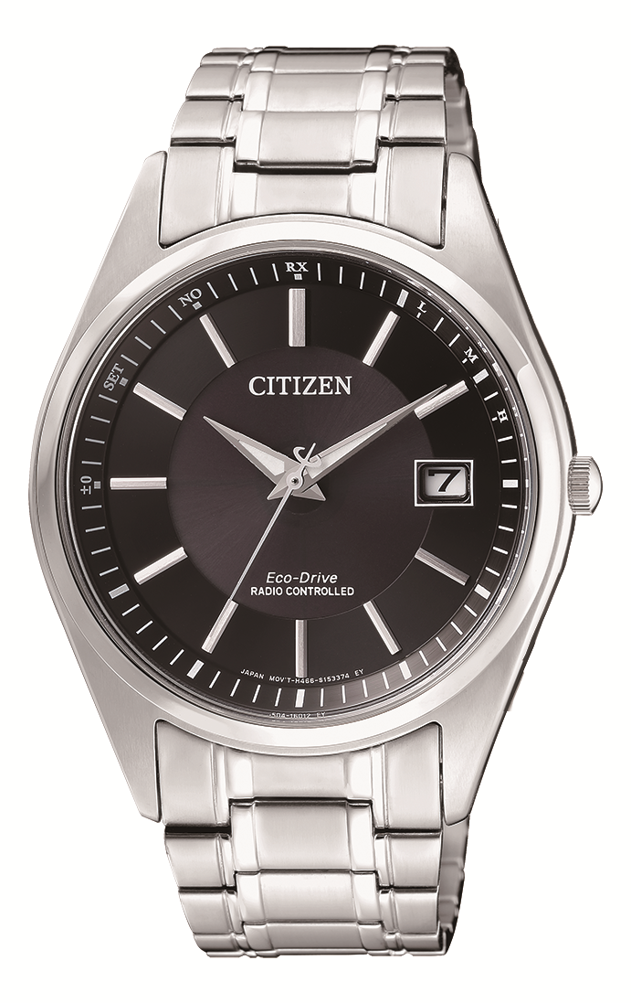 CITIZEN ECO-DRIVE     39MM          RADIO PILOTEE  étanche 100 M AS2050-87E