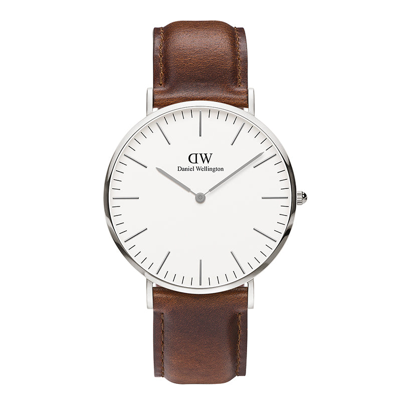 DW CLASSIC ST MAWES SILVER 40 MM DW00100021
